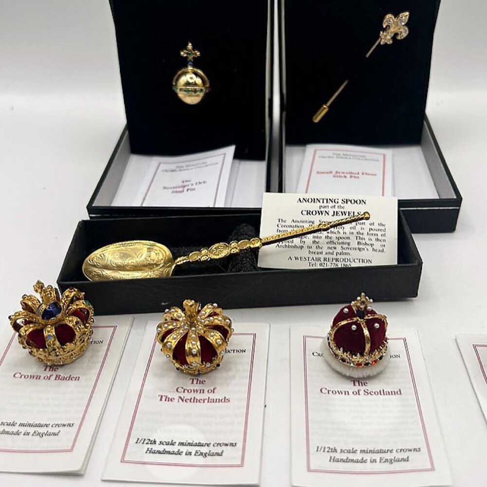 Set of 7! The Miniature Crown Jewel Collection. Europe
